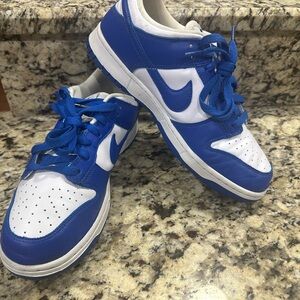 Nike Royal Blue and White Athletic Shoes